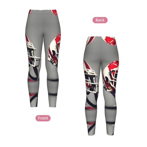 Leggings de compresión cómodos y suaves con diseño de fútbol americano 4