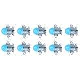 SOIMISS 15 Stück Teiliges Flugzeug form Bleistiftspitzer aus Kunststoff Leichter Manueller Anspitzer Tragbar Langlebig für Schule Büro und Unterwegs Einfache Handhabung Zufällige Farbe