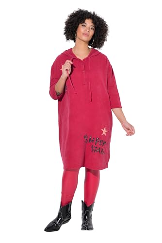 Robe en mousseline oversize femme grandes tailles à capuche imprimé étoiles 839684