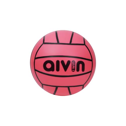 Image of Aivin Home-Play Volleyball | Grooved Grip PVC Surface | All-Surface Play | Balanced Flight & Consistent Bounce | Indoor & Outdoor Use (Neon Pink, 1)
