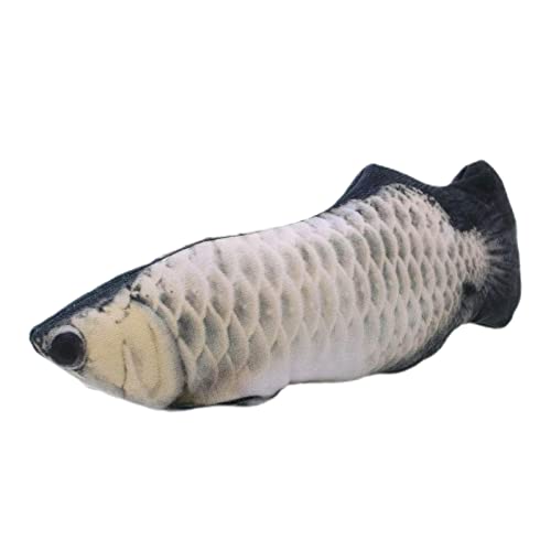 Flopping Fish Toy for Dogs, peixe gato realista com bolsa Catnip, Floppy Wiggle Fish para cães peque