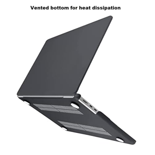 Image of TechTrendz Case Compatible for MacBook Pro 14 inch 2024-2021,M4 A3112 A3185 A3401 M3 A2918 A2992 M2 A2779 M1 A2442 Pro Max Chip with Touch ID, Laptop Plastic Hard Shell Cover - Matte Black