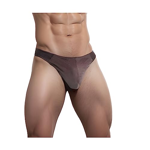 Men's Velvet Thong Sexy V-Cut,Enlarged Pouch Soft Breathable,Support T-Back4