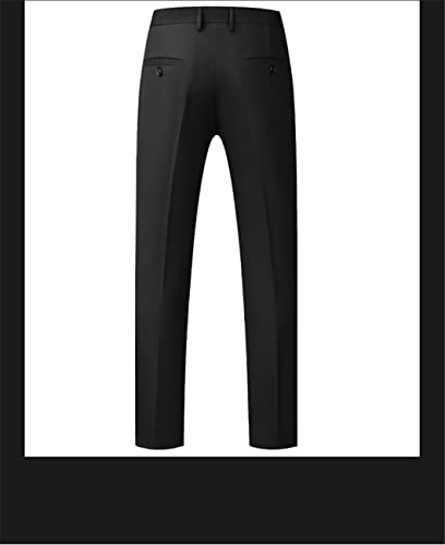 Business Office Herren formelle Hochzeit Bühne Smoking Trauzeugen Anzüge Set 2-teilig Hellrot Asien 6XL (185 cm - 98 kg) – Bild 3