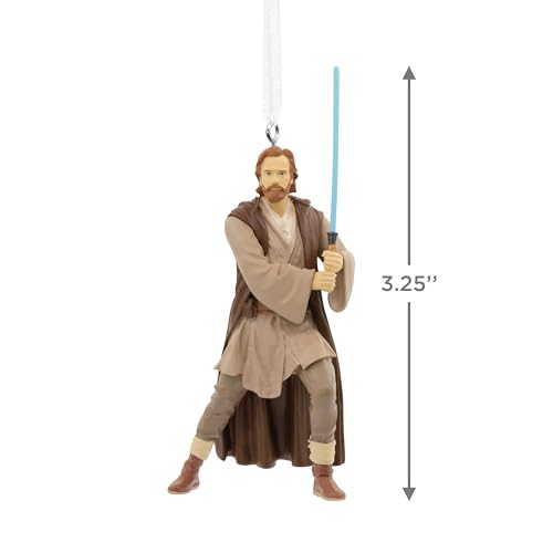 Hallmark Star Wars Obi-Wan Kenobi Hanging Ornament, Star Wars Tree Decoration, Resin Hanging Ornament, Gifts for Christmas