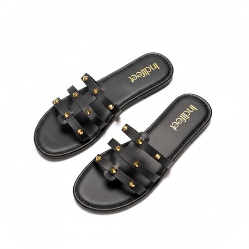 Image of Indifeet Stylish Studded Slip On Flats for Women