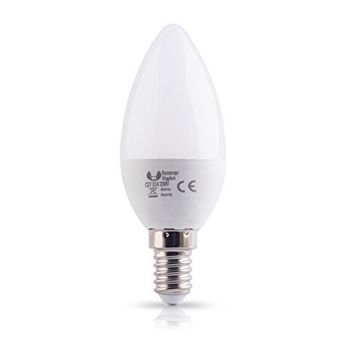 Zestaw 10 szt. E14 6 W LED ?arówka kszta?t ?wiecy ciep?a biel 3000 K 480 lumenów zast?puje ?arówk? 40 W ?arówka energooszcz?dna