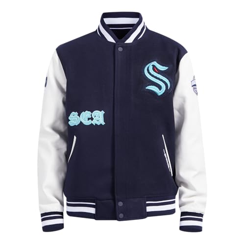 Image of Pro Standard Mens NHL Old English Varsity Jacket