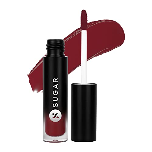 Image of SUGAR Cosmetics Mousse Muse Lip Cream | Lasts 24+ Hrs | Creamy Mousse Lipstick | Waterproof & Smudgeproof | 5ml - 05 Red Balloon