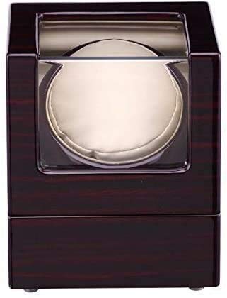 Scatola Carica Orologi Automatica Scatola Carica Orologi Automatica Carica Orologi 1+0 Scatola di conservazione in Legno con Rotazione Automatica Scatola espositiva Rosa,