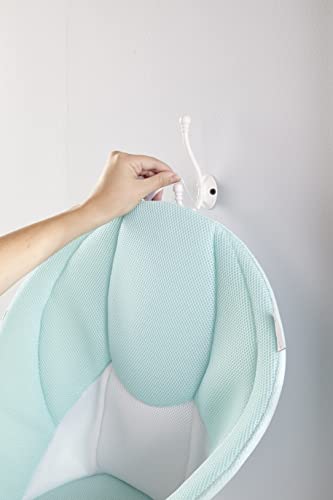 Contours Cozy Baby Bathtub, Infant Bath Seat, Baby Bath Seat, Baby Sink Bath, Supportive Baby Bath Seat, Newborn Bathtub, Plush 3D Mesh, Quick-Dry Materials, for Sink, 0-6 Months - Blue, Mint