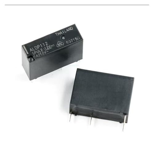 Relé ALDP112 12V de 4 pines y 5A para control electrónico en pack de 2 piezas