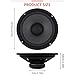 SVSBJMK 1PC 6.5 inch 600W Car Audio Accessory Coaxial Speaker Audio Tiltable Speaker Full Frequency Universal HiFi Car Stereo Subwoofer