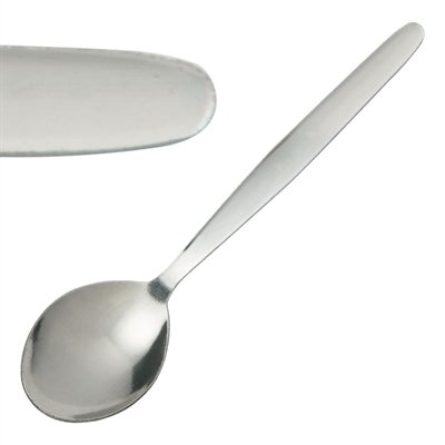 12 x Mini Porcelain Soup Spoon (Green)