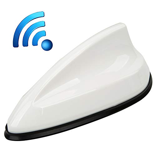 possbay Shark Fin Antenna Decorative Universal Car AM/FM Radio Signal Roof Aerial