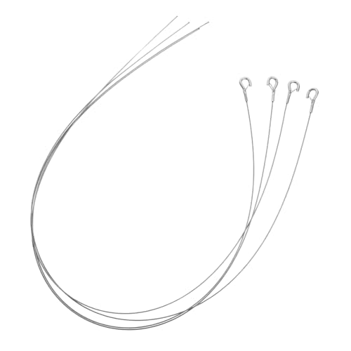 Sosoport 4pièces Câbles Métalliques Pour Suspension De Tableaux Luminaires Suspendus Kit De Suspension Pour Bricolage Câble Acier Robuste Et Fiable