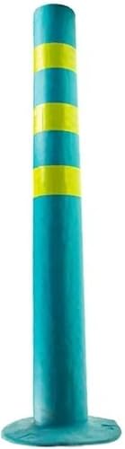 Rhllvj Blue 1Pcs Soft Rubber Fixed Type Parking Bollards Reflective Traffic Cone Collars, Strut Parking Barriers(Color:blue)