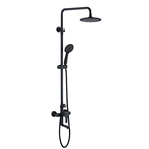 Système de douche de pluie noire LWX haut de gamme pour votre salle de bain