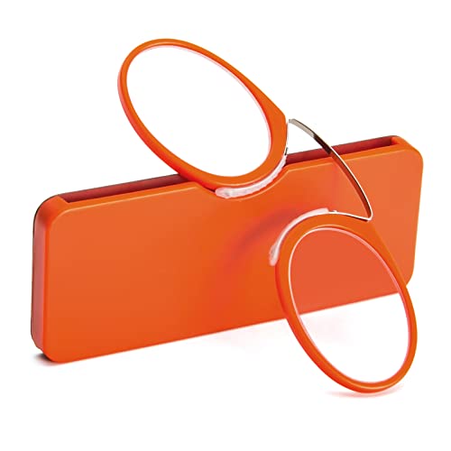 KoKoBin Unisex Lesegläser Kompakte Sehehilfe Mini Nose Clip Bügellose Lesebrille Rutschfest Lesehilfe- Immer griffbereit