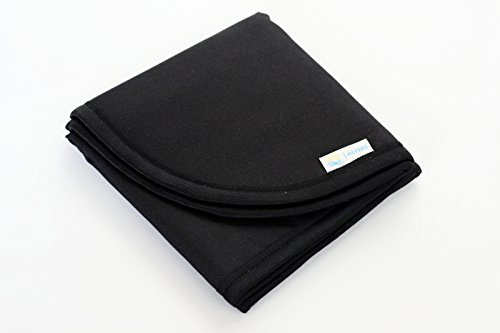 Little Ones - Baby Changing MAT Travel Waterproof Foldable Newborn Lightweight Many Colours (MIDI, Black)