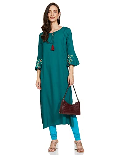 Image of Amazon Brand - Tavasya Women's Rayon Regular Kurti