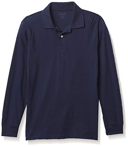Image of The Children's Place boys Long Sleeve Pique Polo