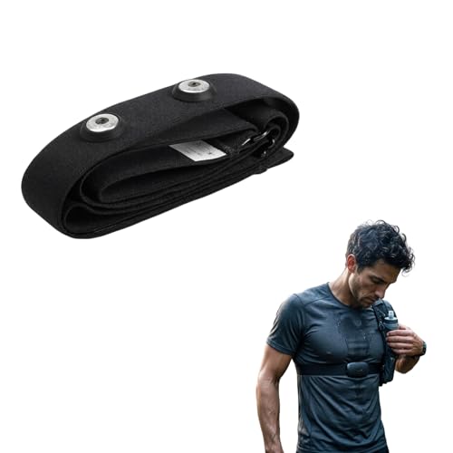 Cinta para el pecho Cardio ajustable 70-110 cm – Banda de repuesto elástica para sensor de frecuencia cardíaca Bluetooth y ANT+, compatible con Garmin, Wahoo, Polar H10/H9, Coospo, Magene, Bryton