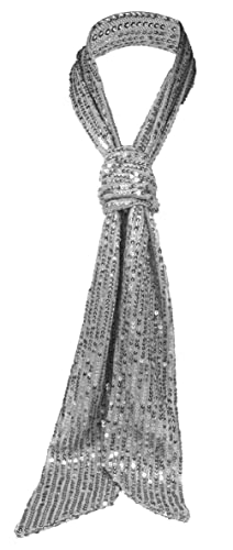 Small scarf with fashionable sequins for decoration