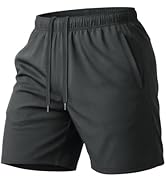 MAGCOMSEN Men's 7" Athletic Running Shorts Quick Dry Lightweight Mesh Basketball Workout Shorts w...