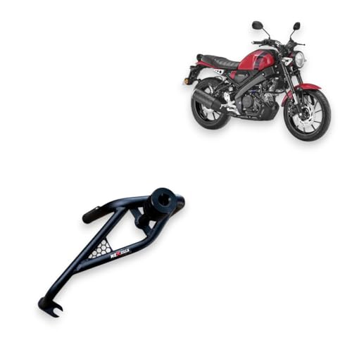 Image of MOXZILLA Crash Guard Shark Model for Yamaha XSR155 Bike Direct Fit Crash Guard (Black)