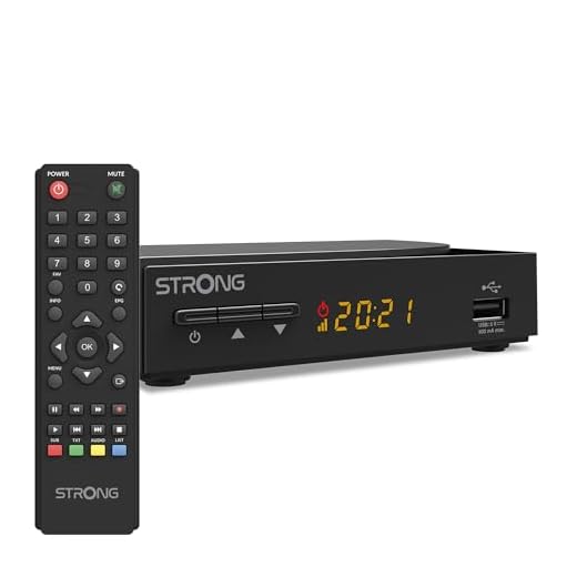Strong - Digitaler HD-Kabelreceiver SRT 3030 - TV Receiver für Kabelfernsehen - Dolby Audio - DVB-C mit HDMI-, Scart- und USB-Anschluss - Energiesparfunktion - Benutzerfreundliches Menü - schwarz