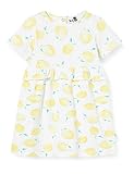 vestido 3 pommes niña  3 Pommes 3q30022 Robe M C Vestido, Blanco (Blanc 01), 12-18 Meses (Talla del Fabricante: 12/18) para Bebés
