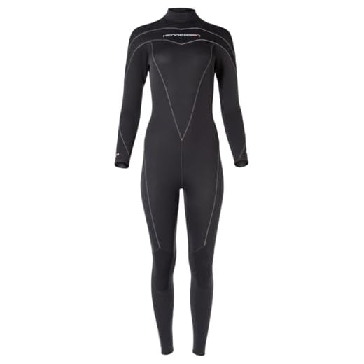Henderson Damen Thermoprene Langer Neoprenanzug 5mm, Black, size 4/5 mm
