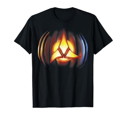Camiseta con estampado de Halloween con el símbolo klingon de calabaza de Star Trek Camiseta | Ya disponible en tu tienda friki favorita! En mundofriki.es! Camiseta con estampado de Halloween con el símbolo klingon de calabaza de Star Trek Camiseta | Ya disponible en tu tienda friki favorita! En mundofriki.es!