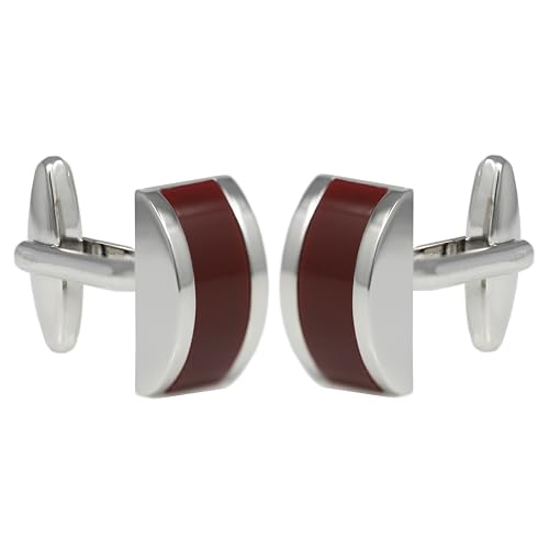 Classic Cats Eye Stone Cufflink Half Moon Shape Stone Cufflink With Box3