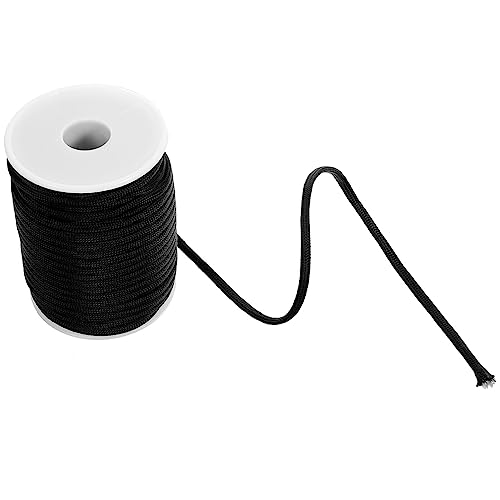 Uonlytech Extension Ladder Rope Replacement, Polypropylene, Black, 1218.30 Inches, For Camping, Hiking, Climbing, Securing Tents, Traveling