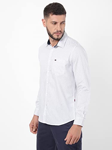 Image of Arvind AD Men White Slim Fit Shirt