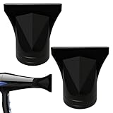 Universal-Haartrockneraufsatz, 2 Stück, Curly, Kammaufsatz für Haartrockner, Ersatzdüse für Durchmesser von 4,5 cm für sanftes Trocknen und gleichmäßige Wärmeverteilung