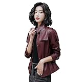 Design: Diese Wildlederjacke Für Damen Verfügt Über Revers, Reißverschluss, Schmale Passform, Lange Ärmel Und Zwei Schräge Reißverschlusstaschen Für Eine Schlanke Silhouette. Eignen Sich Perfekt Für Herbst- Und Winterkleidung