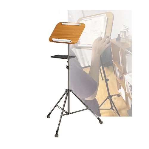 Atril de lectura, soporte ajustable for libros de cocina, soporte for libros y tabletas, ideal for estudio, aula, sala de música, sala de conferencias y auditorio.(B)
