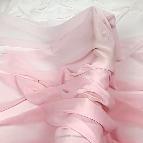 Tissu mousseline de soie rose 1.5x2m pour drapé aérien sans pli