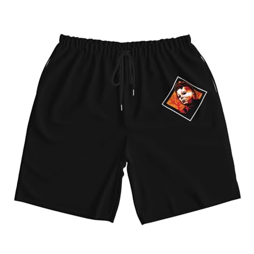 M1chae1 Shorts, Men's Drawstring Yoga Beach Pants with Pockets4