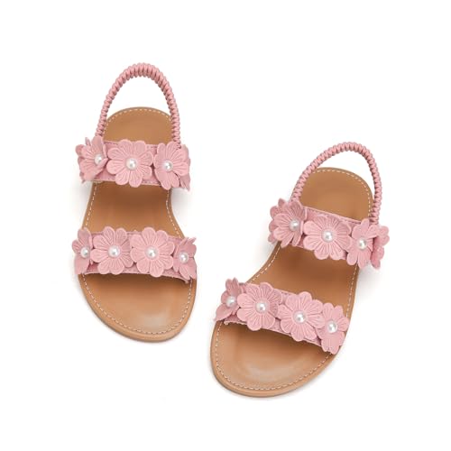 Image of Toddler Girls Sandals Summer Flats Dress Shoes for Baby Little Kids Girl