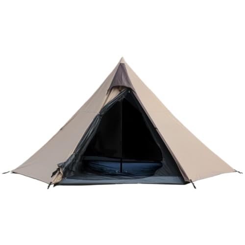 Carpa camping doble capa vinilo resistente al viento y lluvia
