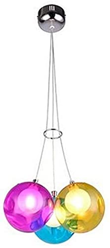 Suspension claire haut de gamme en boule de verre colorée G4