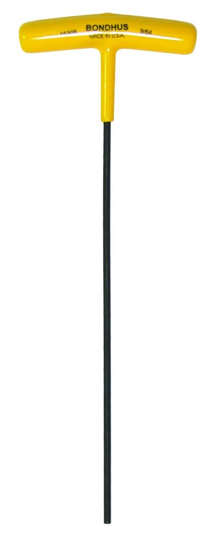 Bondhus, 9/64" T-Handle HEX Driver 9", 9/64", 15308