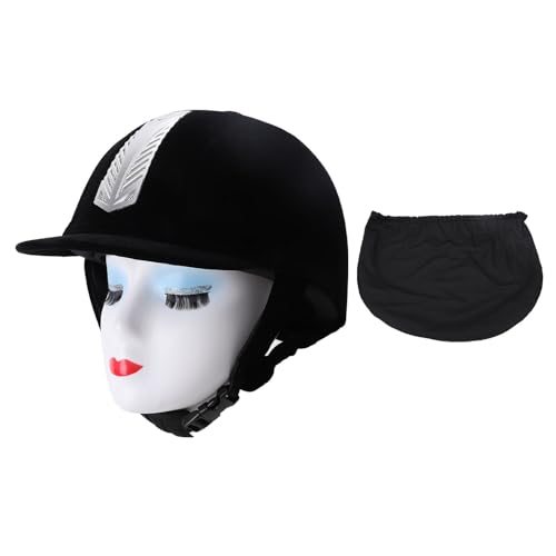 Adjustable Horse Riding Helmet, Breathable Stainless Steel Equestrian Helmet with Shock Absorbing Design for Security Gear, Detachable and Stylish