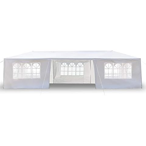 Teekland 10' x 30' Waterproof Party Tent,Practical Outdoor Tent for Parties,Heavy Duty Outdoor Gazebo BBQ Shelter Pavilion with 7 Removable Sidewalls Cover