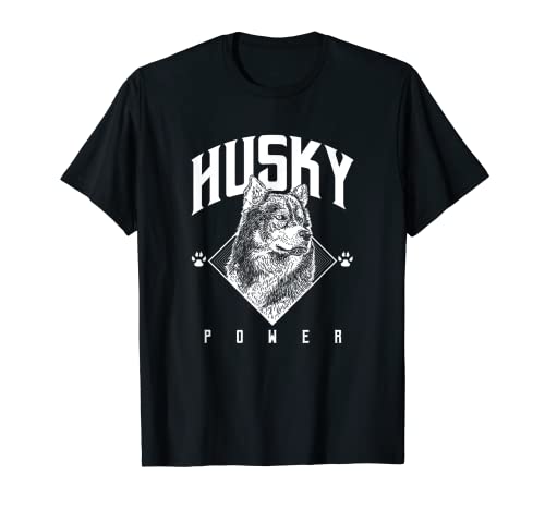 Sibirischer Husky Power | Schlittenhunde Rennen T-Shirt