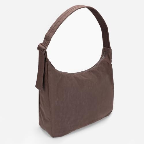 Image of FASTFAIRY Nylon Shoulder Bag - Adjustable Quilted Strap, Structured Slouchy Design with Interior Zip Pocket